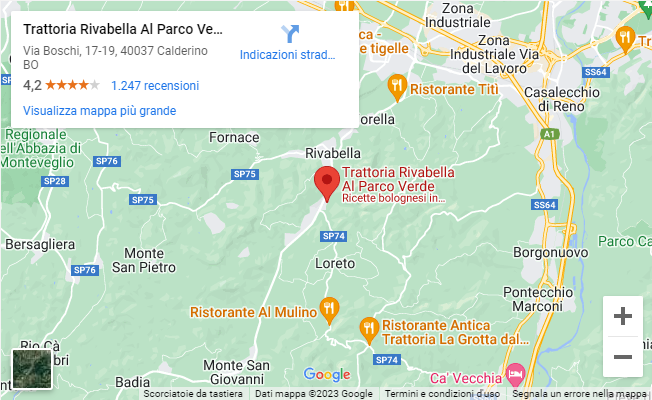 Mappa Trattoria Rivabella